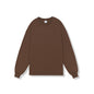 Solid Color Heavy Cotton Loose Basic Style Bottoming Long Sleeve T-shirt