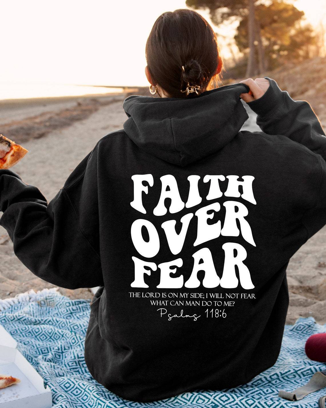 Faith Over Fear Sweatshirt,Christian Shirt,Bible Verse Hoodi