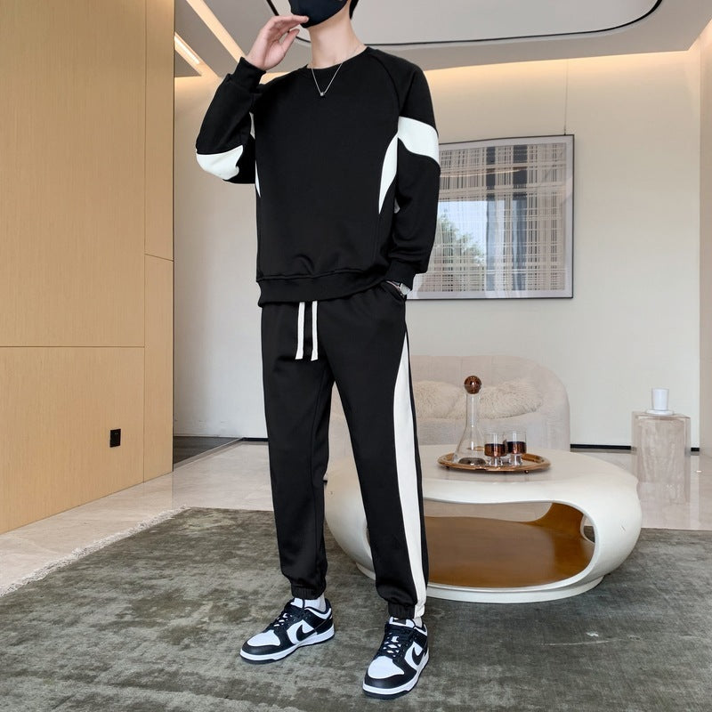 American Sweater Loose Trousers Youth Fashion Casual Two-piece Suit