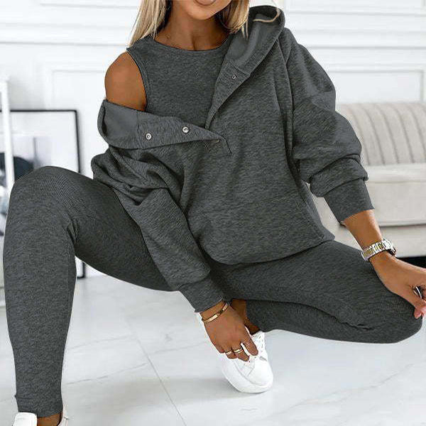 Triflex Activewear: Hoodie, Vest & Trousers Set