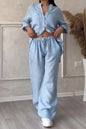 Women's Wide-leg Pants Lace-up Two-piece Suit