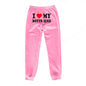 I Love MY BOYFRIEND Printed Trousers Casual Sweatpants Men And Women Sports Pants