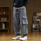 Men's Fall Casual Pants Cotton Sweat Pants American Style Loose