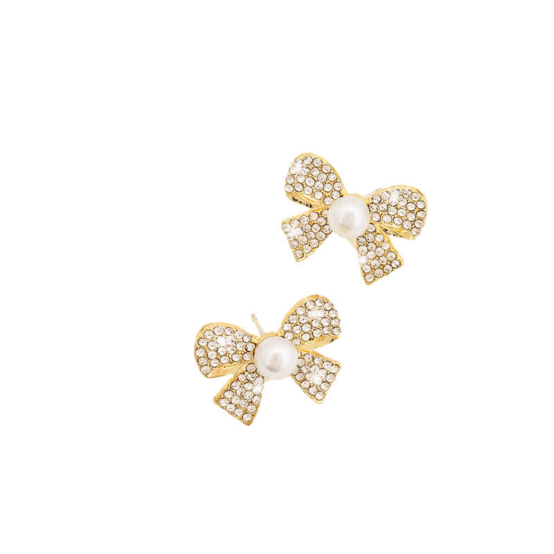 Butterfly Full Diamond Elegant Earrings Niche Design Advanced