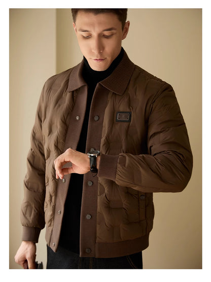 Men's Casual Fashion Thickened Warm Short Coat