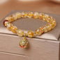 Ethnic Style Natural Citrine Bracelet For Women