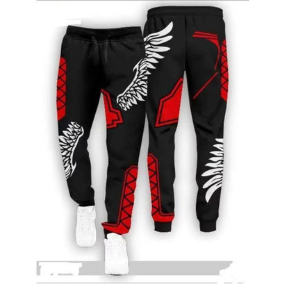 Viking Vibes: 3D Digital Print Casual Trousers