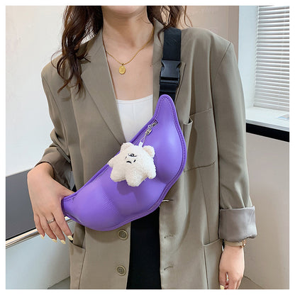 Pea Shoulder Pu Sling Fashion Messenger Bag