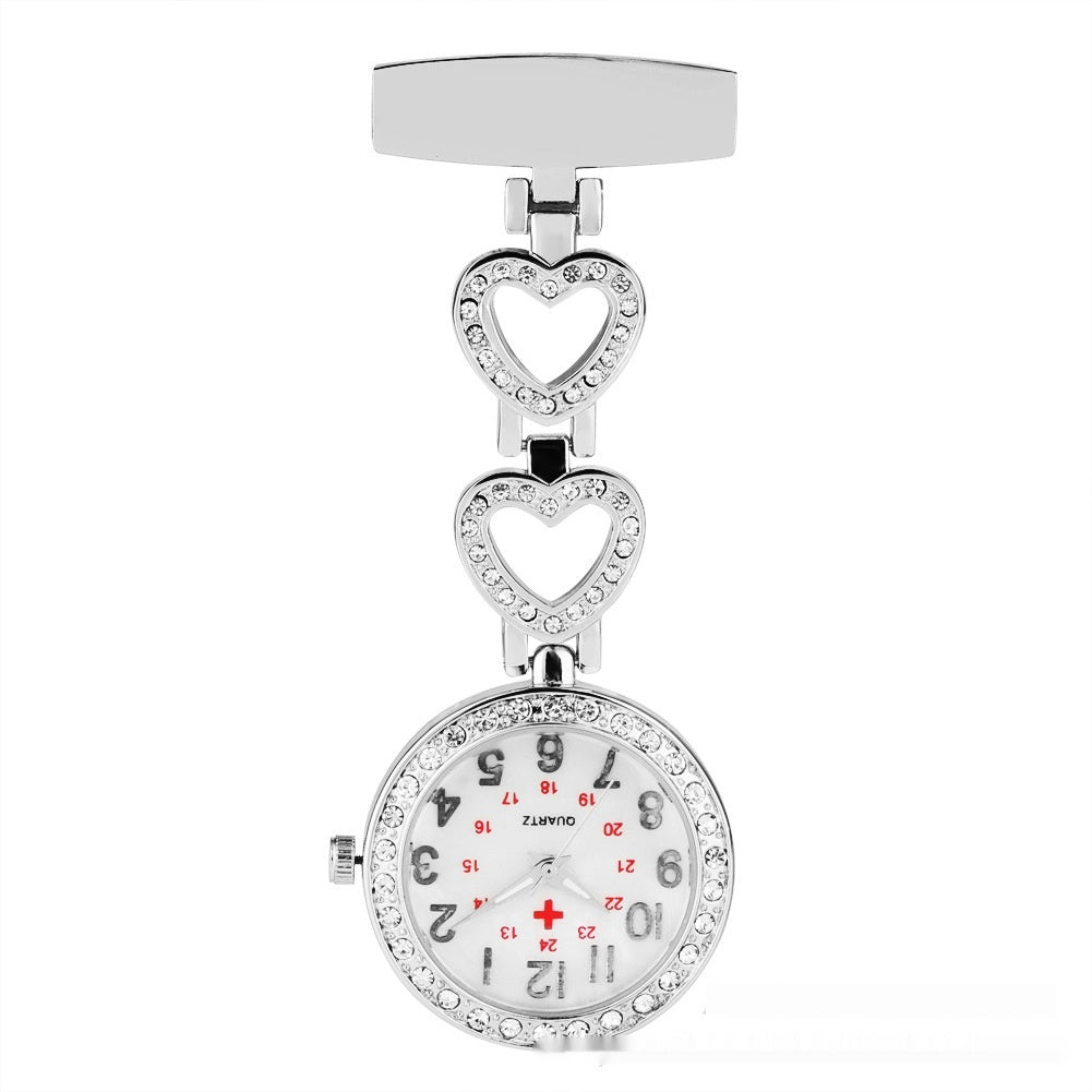 Roller Diamond Nurse's Watch Hanging Chest Watch Portable Pocket Watch Ladies