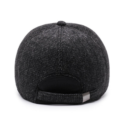 Men's Middle-aged And Elderly Woolen Baseball Caps