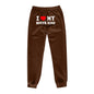 I Love MY BOYFRIEND Printed Trousers Casual Sweatpants Men And Women Sports Pants