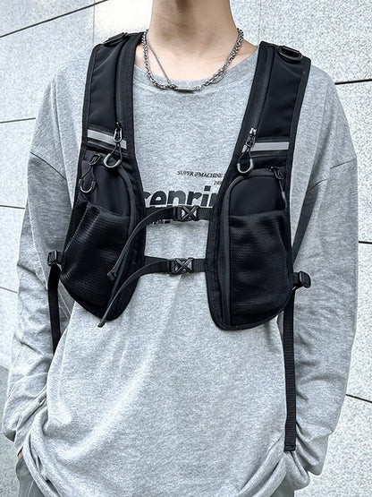 Crossbody Tactical Vest Bag Couple Ski Bag