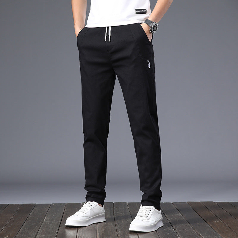 Thin Cool Men's Casual Pants Versatility, Fashion And Personality Slim Straight Breathable