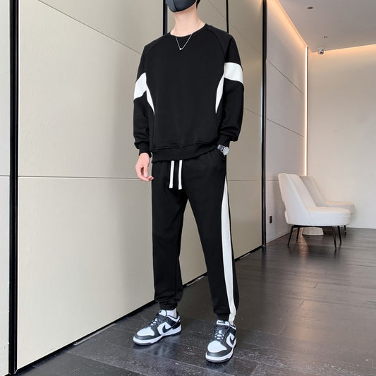 American Sweater Loose Trousers Youth Fashion Casual Two-piece Suit