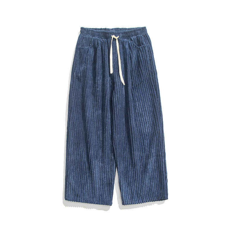 Retro Casual Straight Corduroy Pants